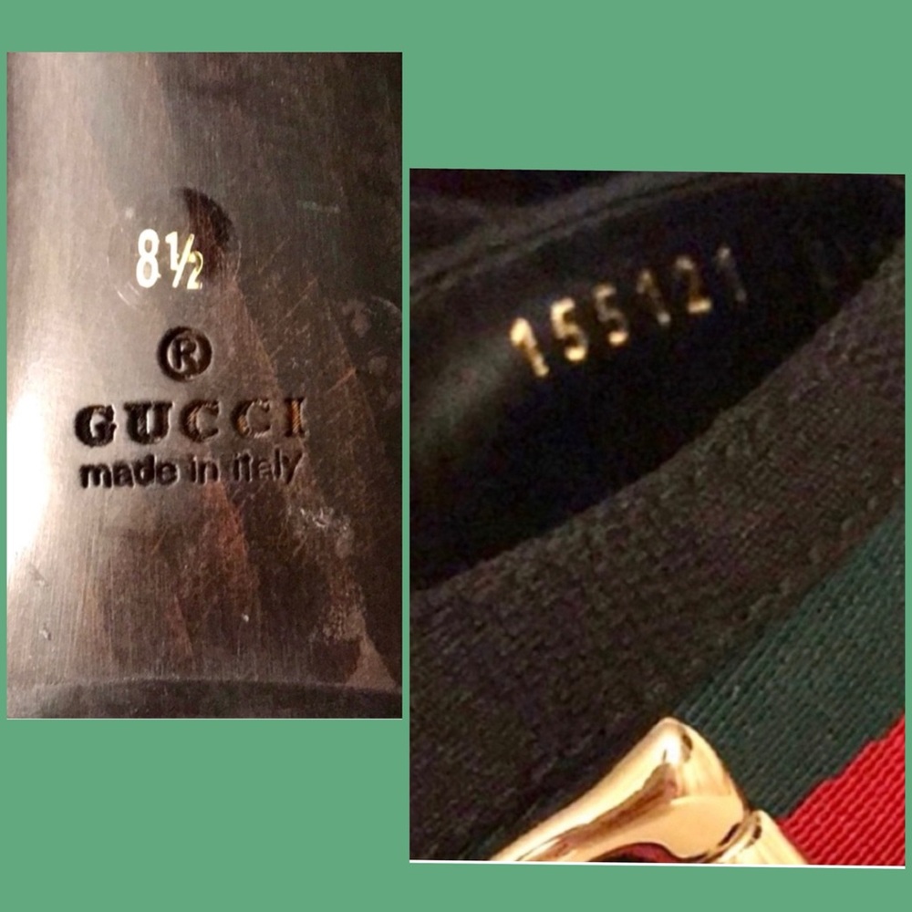👑✅PRICE FIRM✅ AUTHENTIC Gucci Web Horsebit Black Heels - Picture 13 of 17